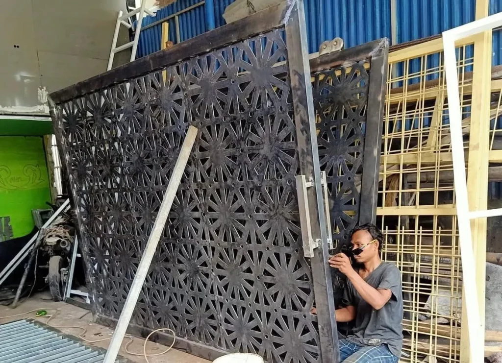 pagar bengkel las al hadid mubarok