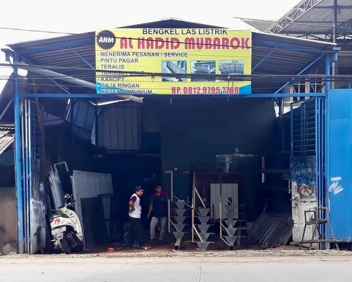 store front bengek las al hadid mubarok