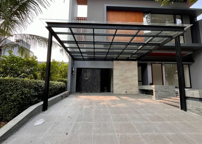 kanopi kaca bsd tangerang selatan